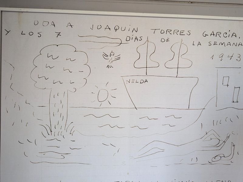 Reproducción de obra de Francisco Matto: Oda a Joaquín Torres Garcia y los siete días de la semana, 1946 - imagen 2
