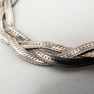 Pulsera de Plata 925 Trenzada Chata 18 cm - imagen 2