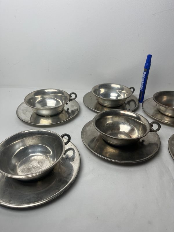 Tazas con Manijas y Saucers - imagen 5