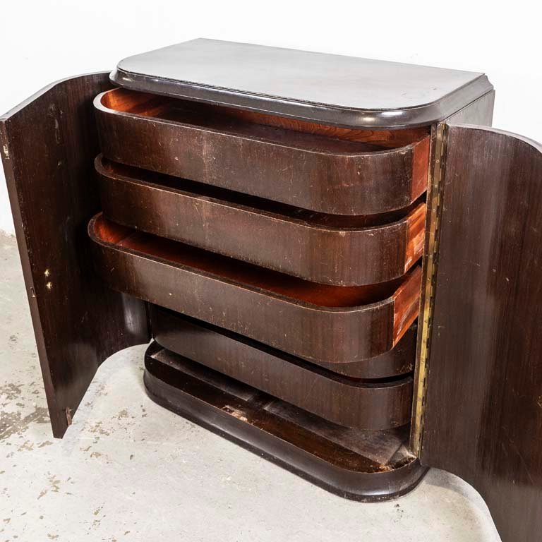 Mueble de dos puertas art decó con cajones interiores - imagen 2