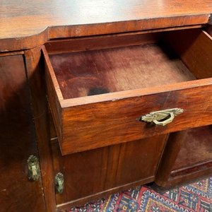 Aparador Art Decó de madera para restaurar con espejo - imagen 6