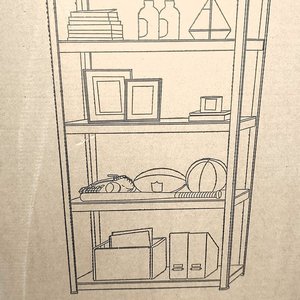 Estantería Comercial Nueva con 5 Estantes Metálicos y Madera - imagen 3