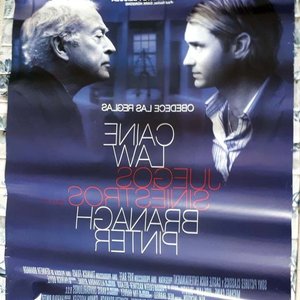 Poster Original Cine "Juegos Siniestros" (Sleuth) 2007 con Michael Caine y Jude Law - imagen 2