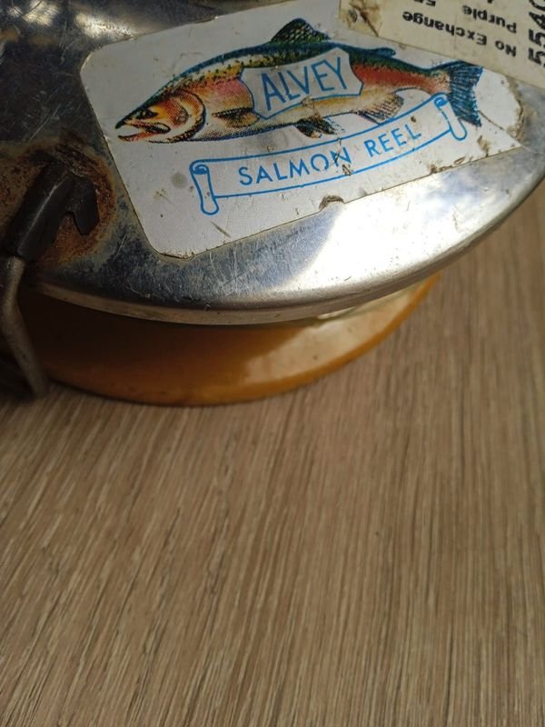 Lote de Reel de Pescar Antiguo para Salmon - imagen 2