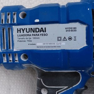 Lijadora Orbital para Yeso Hyundai HYDS180 - Funcionando - imagen 2