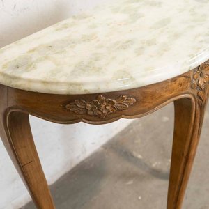 Dressoire Estilo Luis XV con Tapa de Mármol y Tres Patas Talladas - imagen 2