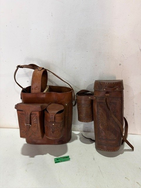 Set de 2 Materas de Cuero Artesanal
