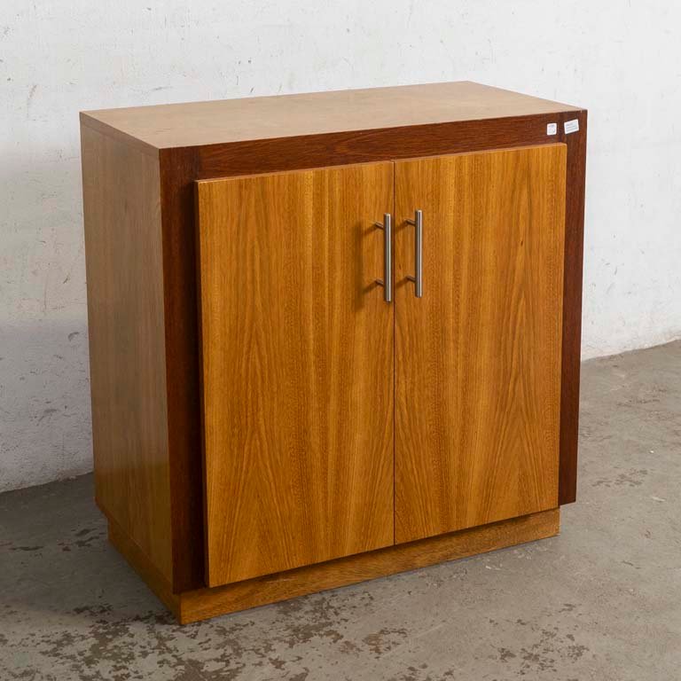 Mueble Bajo de Madera con Dos Puertas y Estantes