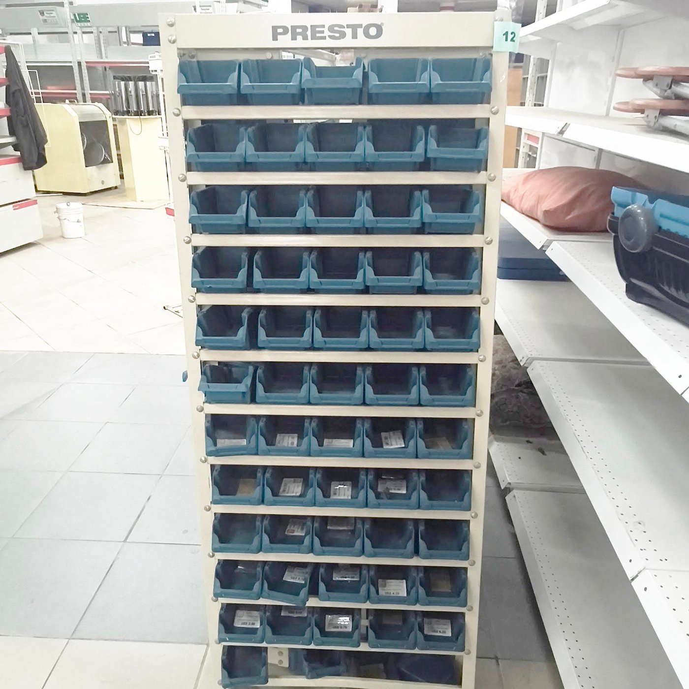 Organizador Vertical Metálico con Gavetas Azules Presto