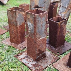 Lote de Caños con Platina para Construcción - imagen 1