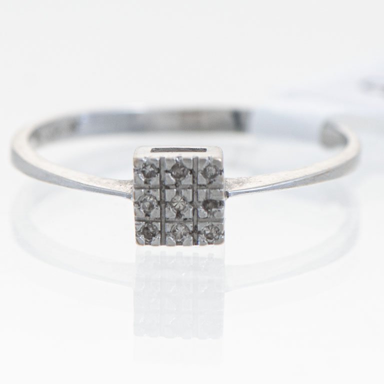 Anillo de oro con brillantes - imagen 1