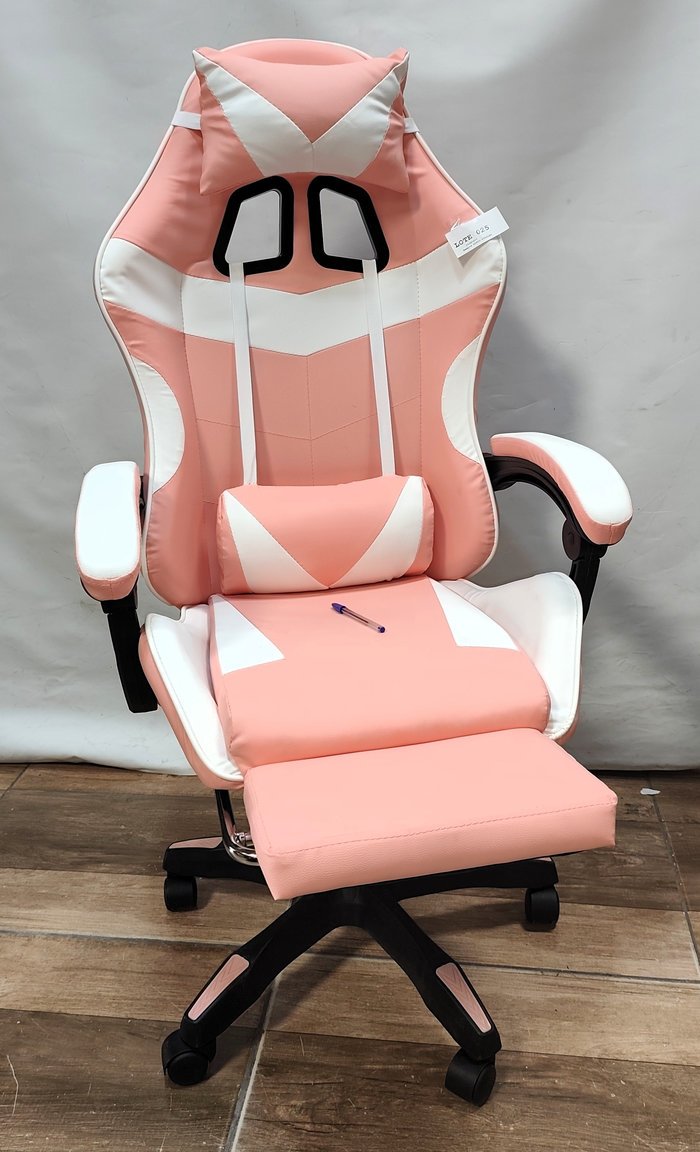 Silla Gammer en Ecuero Rosada/Blanca: Mueble de Oficina - imagen 5
