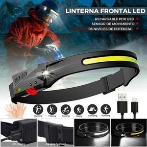 Linterna Frontal LED Recargable USB con Sensor de Movimiento - imagen 5