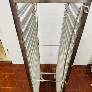Carro Gavetero de Acero Inoxidable con Ruedas para Bandejas - imagen 3