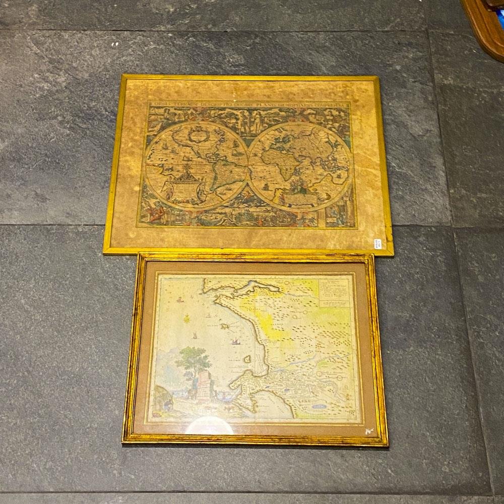 Dos cuadros mapas diferentes