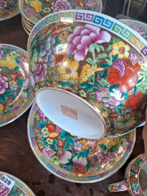 Porcelana y Cerámica Chinesa con Diseño Floral - imagen 14