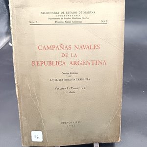 Lote anterior: Campañas Navales de la República Argentina: Cuadros Históricos Tomo 1 y 2