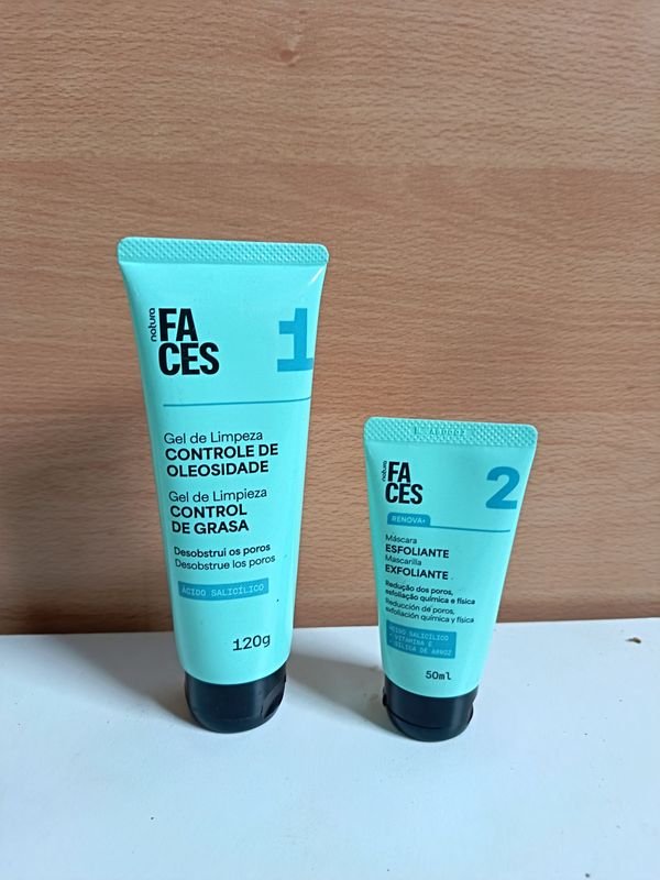 Set Natura Faces Gel de Limpieza y Máscara Exfoliante - imagen 1