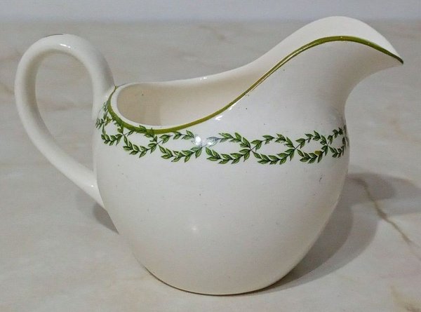Lechera de Porcelana Inglesa Booths con Diseño de Hojas Verdes y Borde Dorado - imagen 1