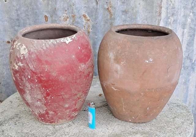 Lote siguiente: Macetas terracota antiguas para decorar
