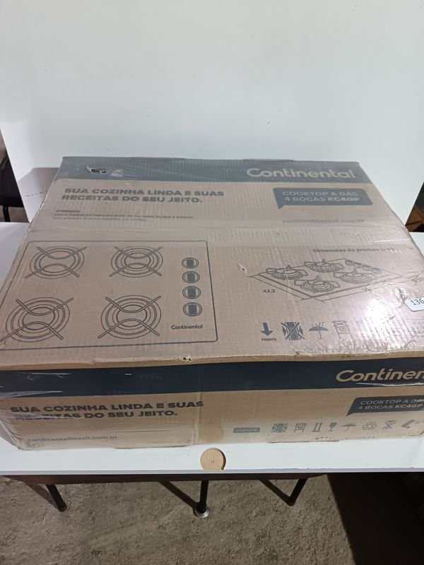 Anafe a Gas Continental 4 Hornallas KC4GP Nuevo