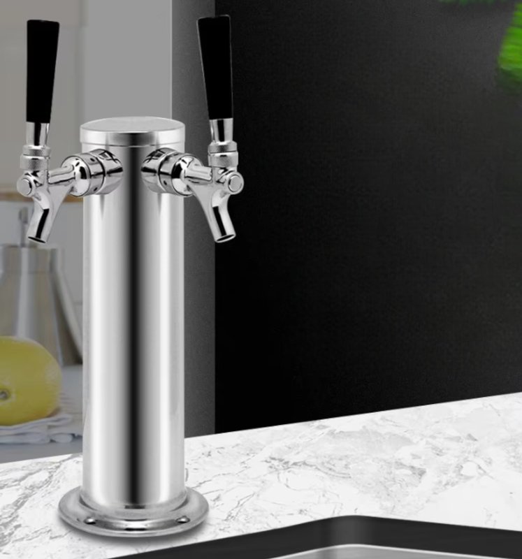 Torre doble grifo para cerveza artesanal - imagen 2