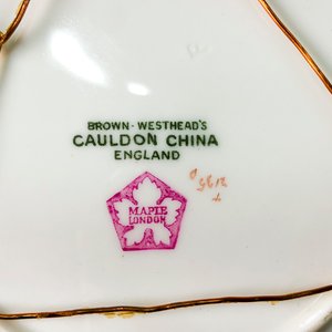Siete Platos de Porcelana Inglesa "Cauldon China" - imagen 5