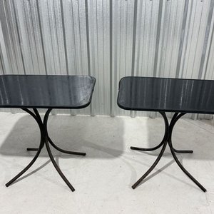 Par de Mesas Auxiliares con Estructura Metálica y Tapa de MDF - imagen 5
