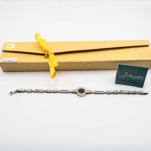 Lote anterior: Pulsera de Plata, Oro Double y Onix con Detalles Grabados