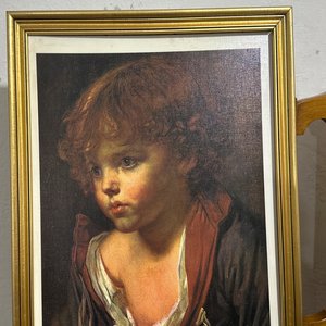 Lote anterior: Cuadro de niño con marco dorado