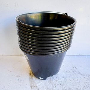 Lote siguiente: Pack 10 Baldes Plástico Negro 12 Litros con Asa Metálica