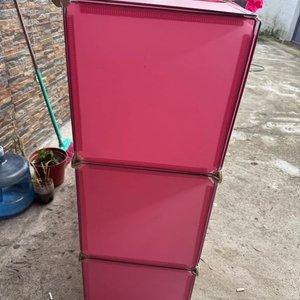 Organizador de Juguetes Infantil con 9 Cubos Rosado Estilo Castillo - imagen 4