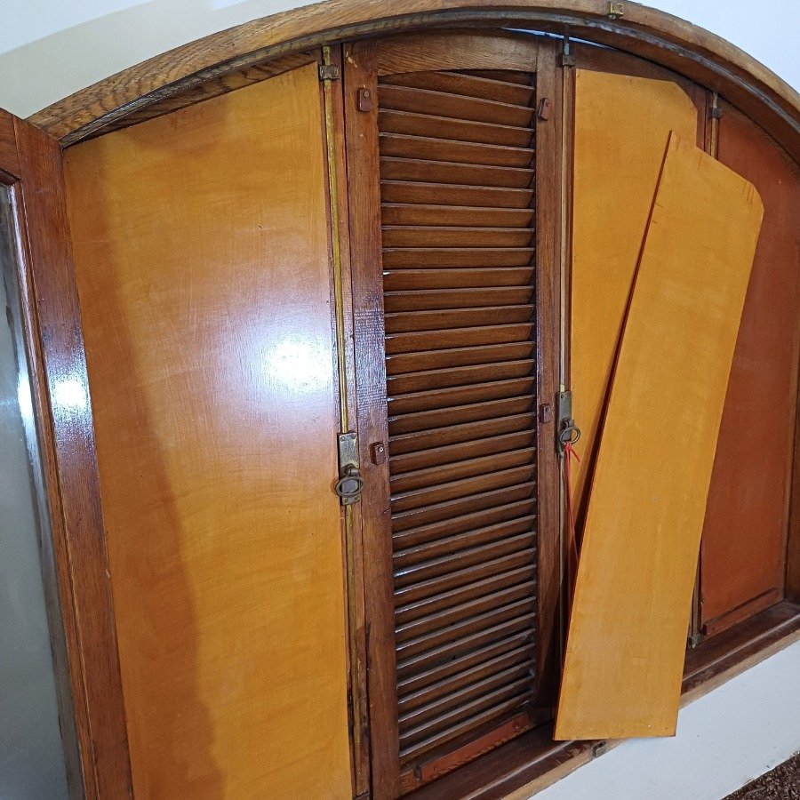 Ventana arco carpanel con dos hojas batientes y cuatro celosías - imagen 7