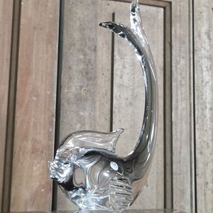 Figura de Pez en Cristal Murano Transparente, 27 cm - imagen 2