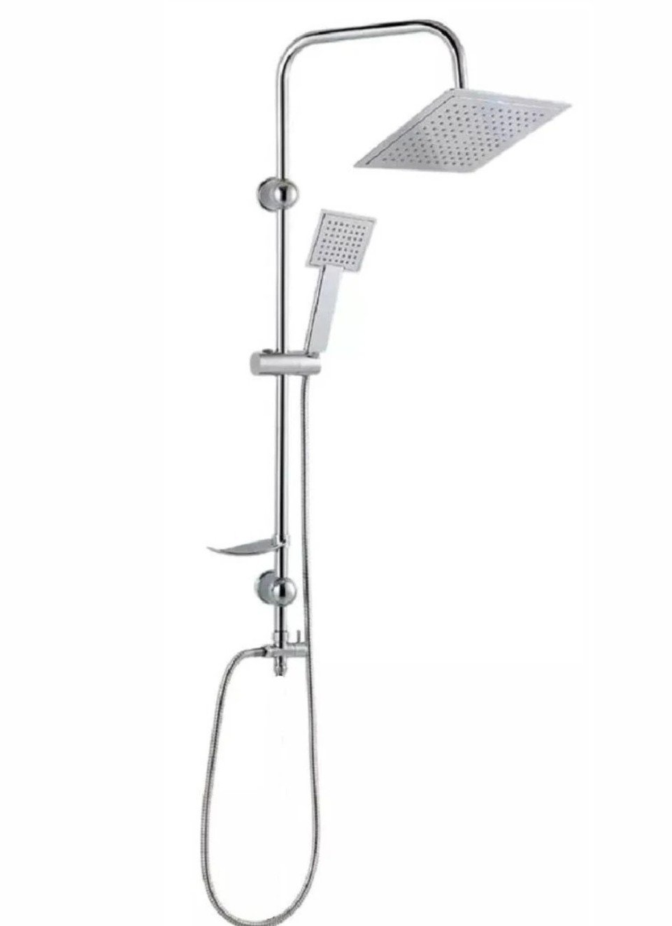 Lote anterior: Ducha combinada con soportes negros y telefonica