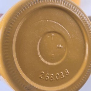 Set de 5 Frascos de Cerámica para Cocina: 4 Amarillos y 1 Bordo - imagen 5