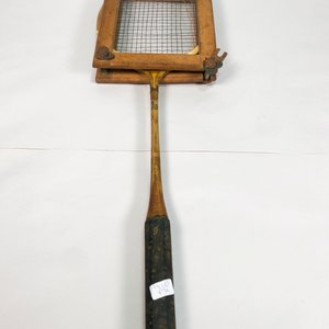 Dos Raquetas de Bádminton Antiguas de Madera - imagen 2