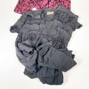 Vestido Negro de Fiesta con Chaqueta, Mostacillas y Sombrero Antiguo - imagen 3
