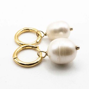 Aracaras de Plata 925 con Baño de Oro y Perlas de Río - imagen 2