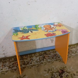 Conjunto Infantil Escritorio y Sillón con Cajón Temática Marina - imagen 3