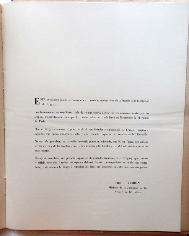 Carpeta de Exposición de Grabadores Franceses Modernos - imagen 3