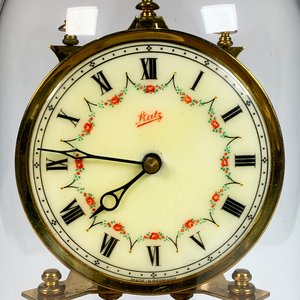 Reloj de Sobremesa Schatz con Redoma de Vidrio y Esfera Esmaltada - imagen 2