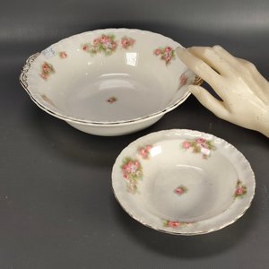 Juego de Compoteras de Loza Inglesa Grindley Creampetal con Flores Rosas - imagen 6