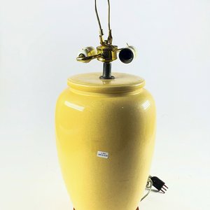 Lámpara de Sobremesa de Cerámica Beige con Dos Luces - imagen 1