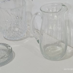 Juego de Cristalería: Hielera Labrada, Jarra y Cenicero - imagen 4
