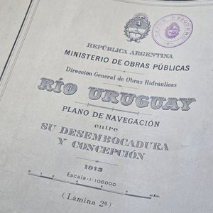 Mapa de Navegación Río Uruguay entre Desembocadura y Concepción (1915) - imagen 4