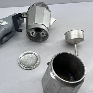 Cafetera Italiana Antigua de Aluminio para Café - imagen 6