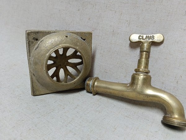2 piezas de bronce: canilla y rejilla bronce - imagen 3