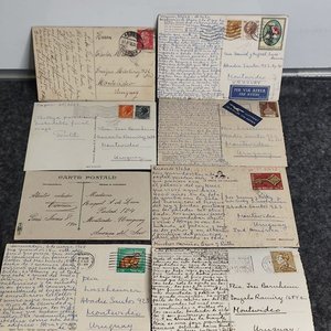 18 Postales Antiguas de Diferentes Partes del Mundo con Sellos - imagen 2