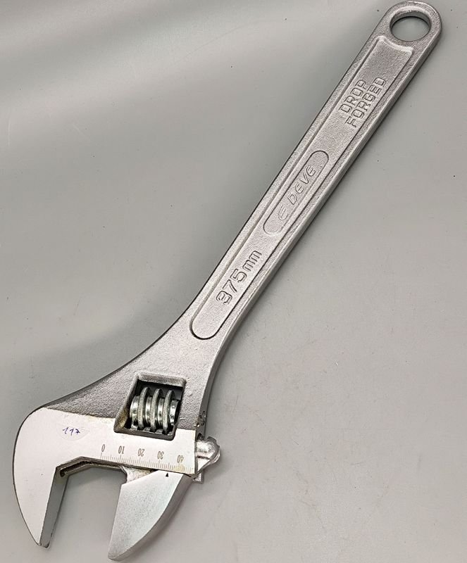 Llave Francesa Ajustable "DEVE" Drop Forged 15" (375mm) hasta 45mm